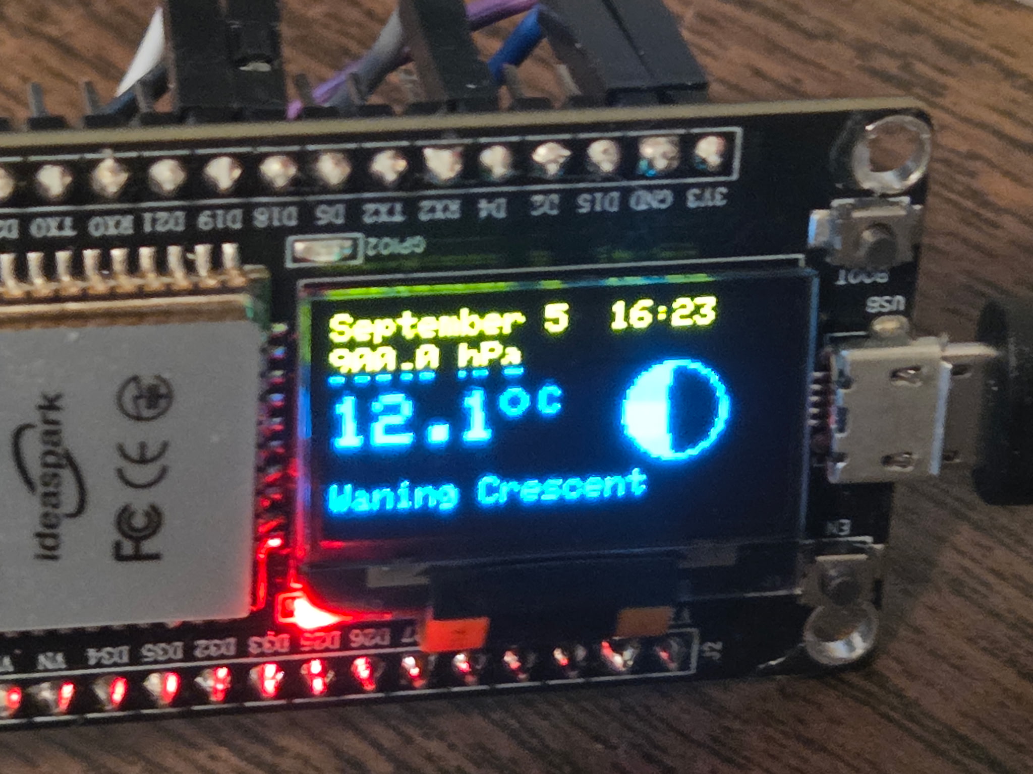 ESP32 weather station hardware